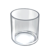 Azar Displays 5" x 5" Deluxe Clear Acrylic Cylinder, PK4 556335